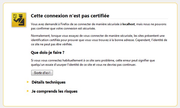 firefox erreur certificat SSL